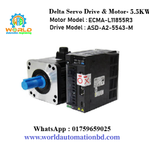 Delta 5.5-KW A2-Series Servo Drive & Motor